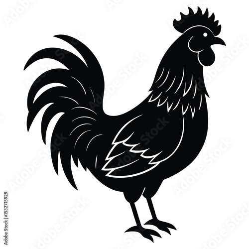 rooster vector sihouette