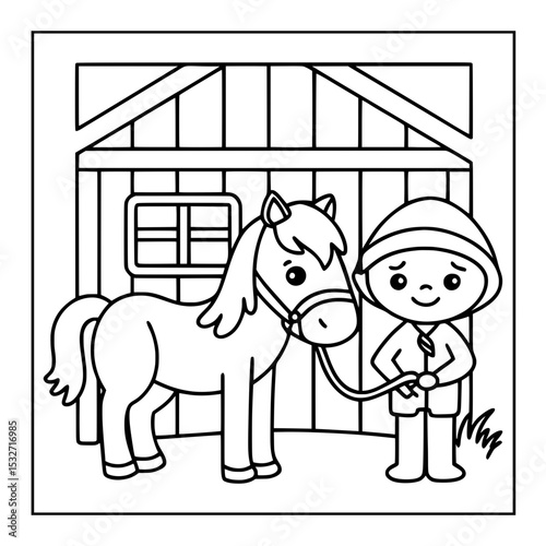 hand drawn vector illustration of a cartoon character