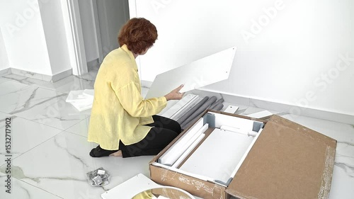 Unpacking and Assembling New Furniture for a Cozy Apartment Transformation