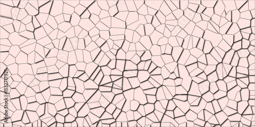 Irregular break pattern simulating structural failure


