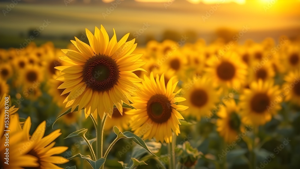 Obraz premium sunflower field in summer
