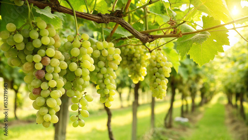 Wallpaper Mural Grape hanging on tree in garden, Grapes tree in garden in natural view Torontodigital.ca