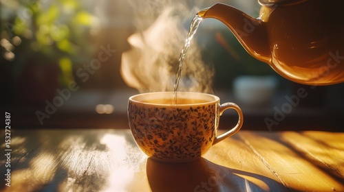 Cup Being Poured Water