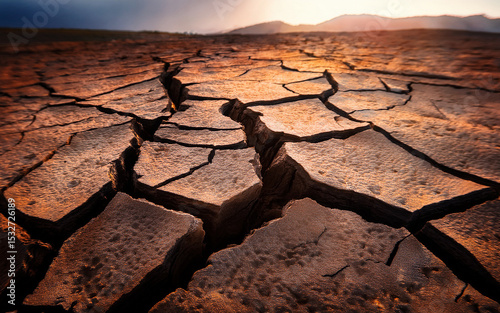 Generated image of dry earth