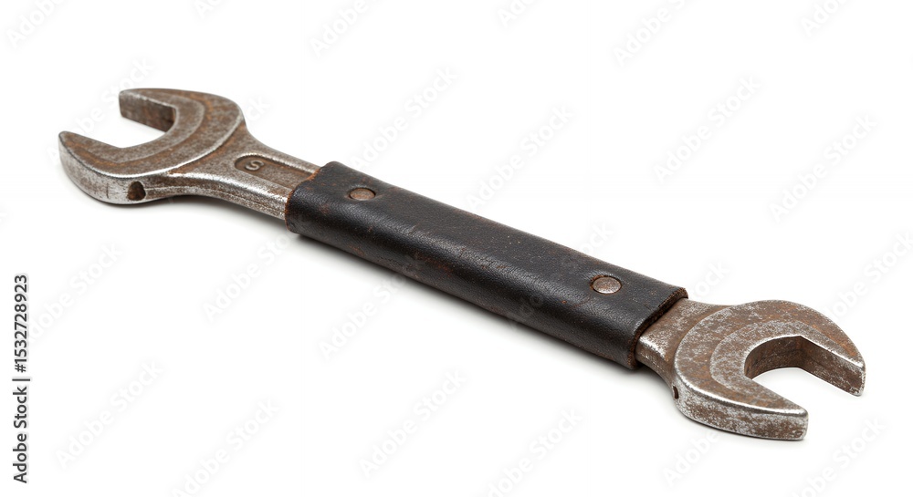 Adjustable wrench tool isolated on white background Adjustable wrench tool isolated on white background