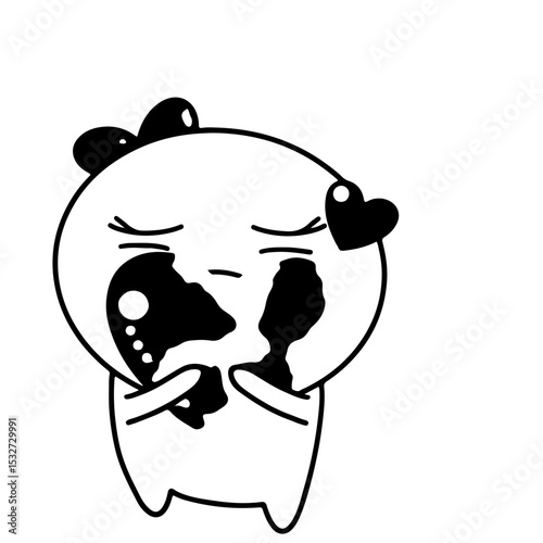 cute character vector illustration