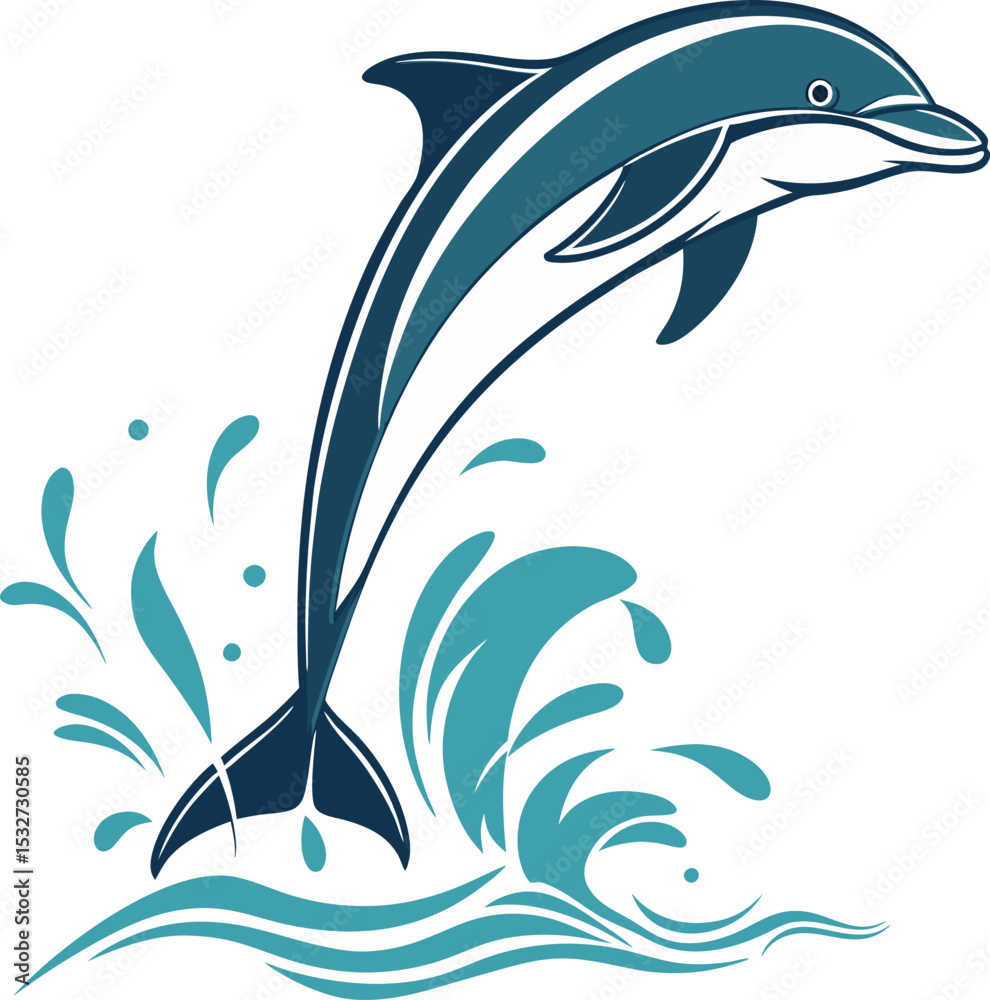Naklejka premium Dolphin 10