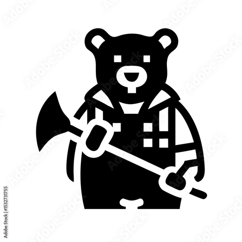 Bear Lumberjack Icon