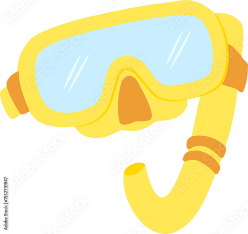 snorkel and mask