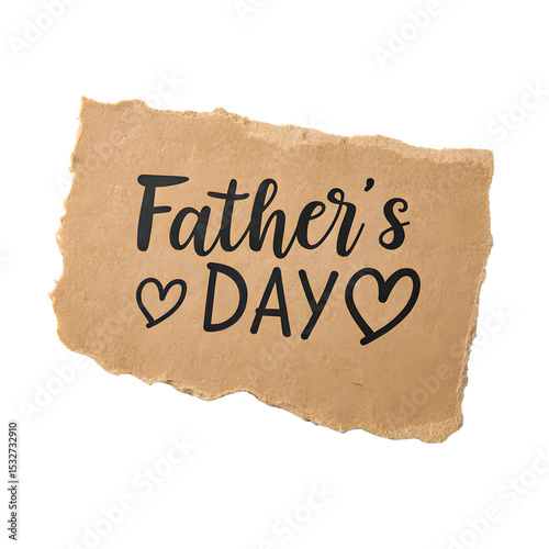 Happy Father's Day card turn paper made.