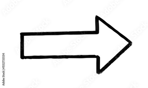A set of handwritten yajirushi. Arrows shaped like those in Japanese manga.