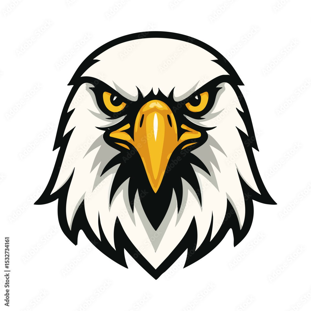 Fototapeta premium bald eagle vector illustration