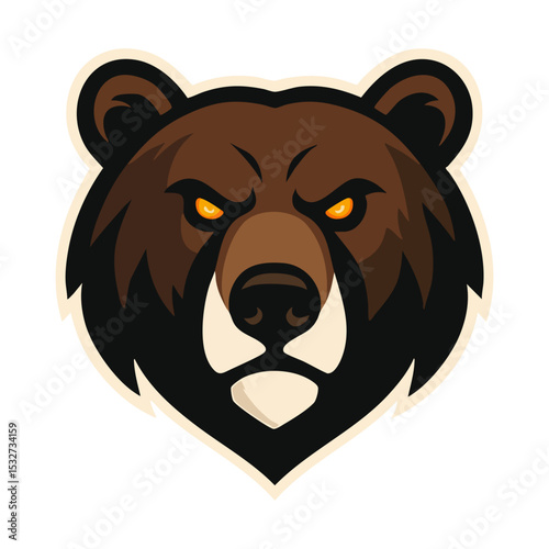 bear head vector illustration