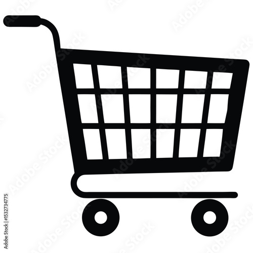 Shopping Cart Icon  A Simple Vector Illustration for E-commerce and Retail
