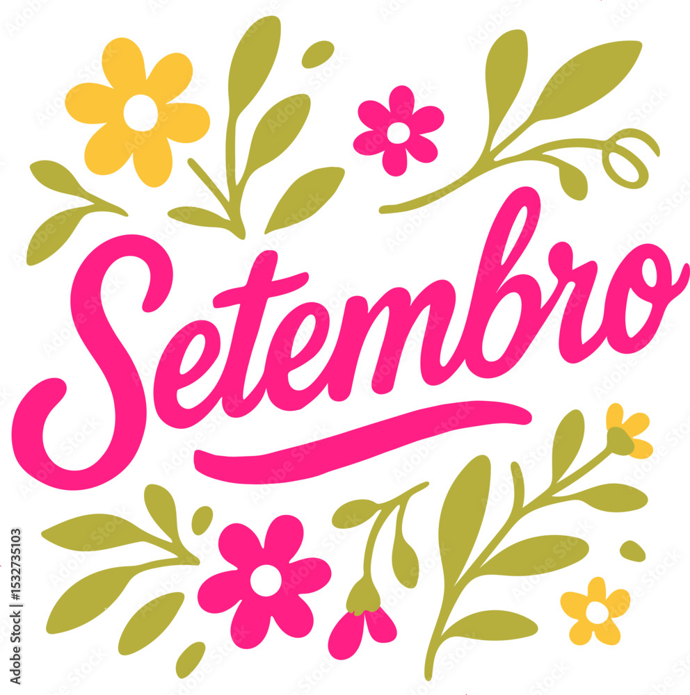 Letras decorativas Setembro