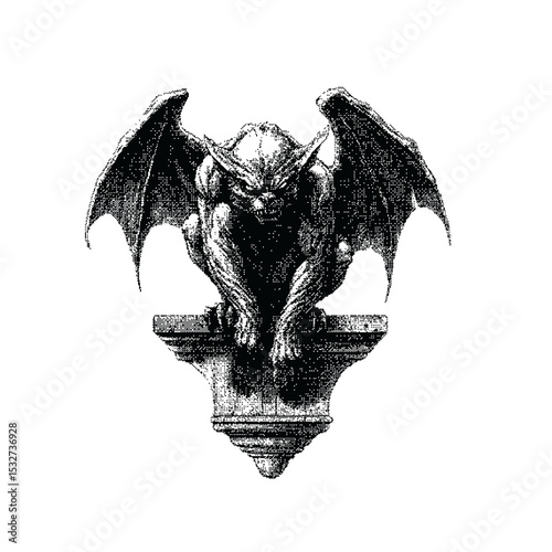 Foto Gargoyle Pixel art