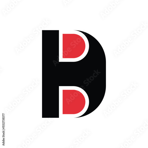 Modern Business identity typography and minimal initial D Monogram