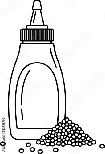 Versatile Squeeze Bottle Design Perfect for Condiments, Spices, and More