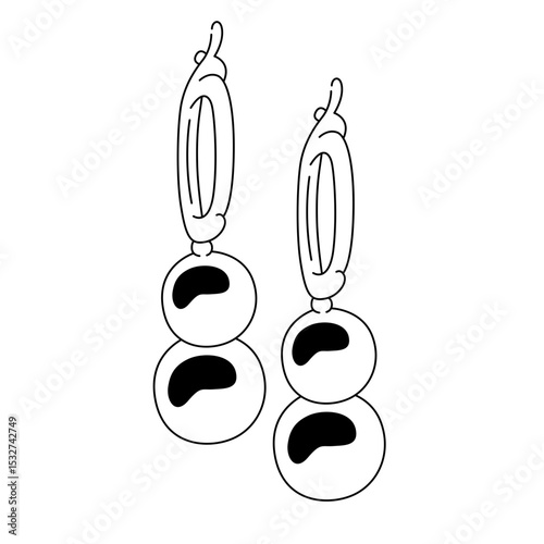 one line jewelry earring