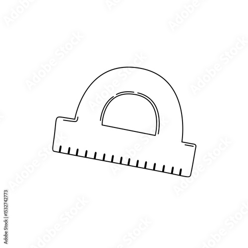 line art protractor