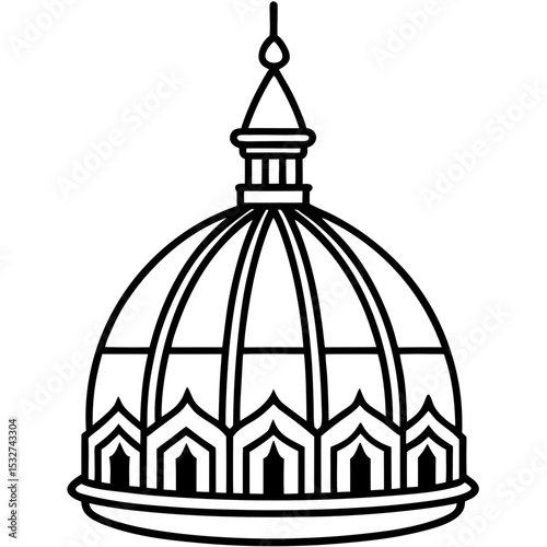 Golden Dome Silhouette