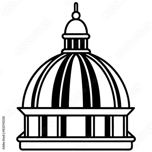 Golden Dome Silhouette