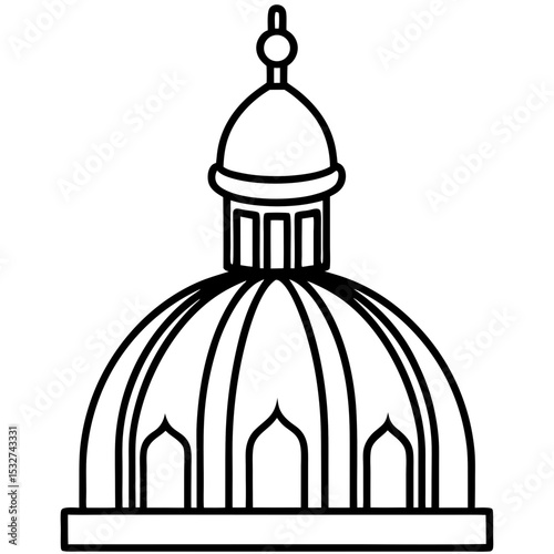 Golden Dome Silhouette