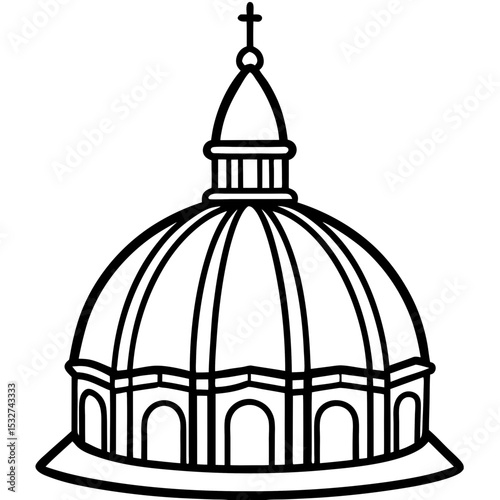 Golden Dome Silhouette