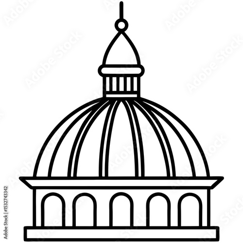 Golden Dome Silhouette