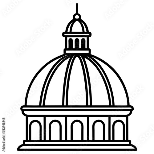 Golden Dome Silhouette