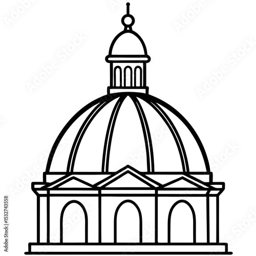 Golden Dome Silhouette