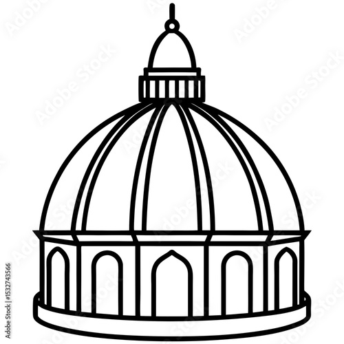 Golden Dome Silhouette