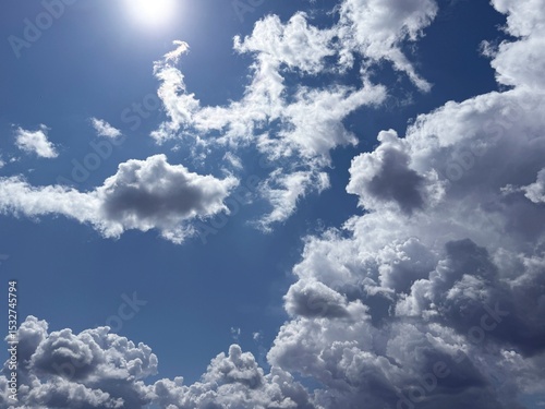 Fototapeta Naklejka Na Ścianę i Meble -  Dramatic sky clouds amazing heaven cloudscape 