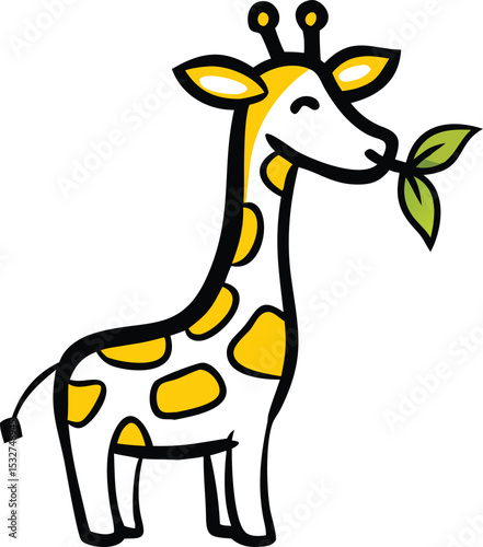 giraffe cartoon illustration