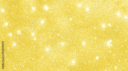 Golden sand background, golden yellow glitter with white light spots, abstract gold background.
