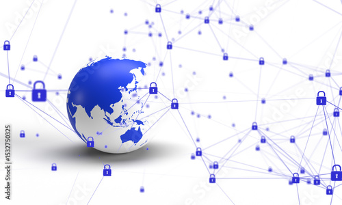 mondo, network, connessione, rete, internet, protezione dati, sicurezza informatica, asia oriente, cina