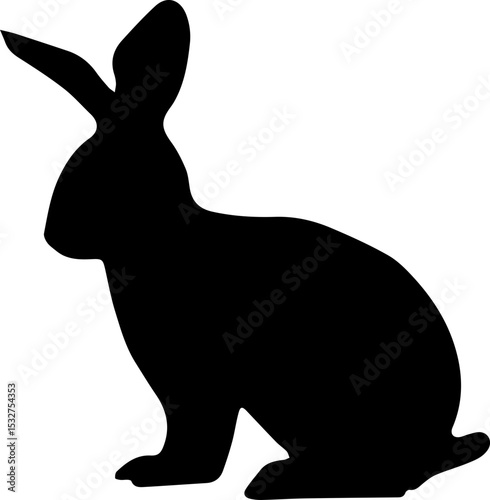 black rabbit silhouette, bunny svg, rabbit sv, bunny svg, 