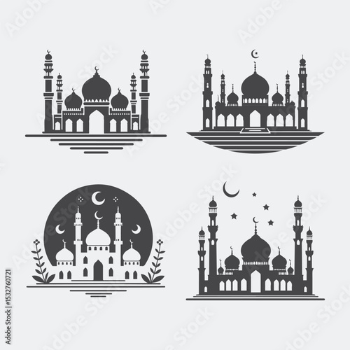 taj mahal vector illustration