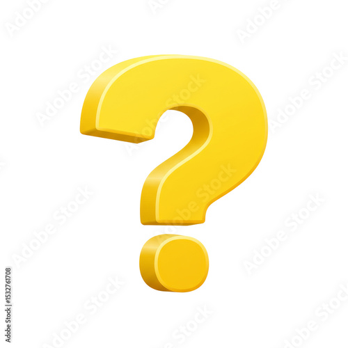 A large yellow question mark on a white background, symbolizing inquiry or confusion.