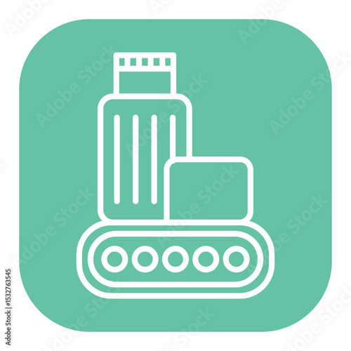 Luggage Conveyor Icon