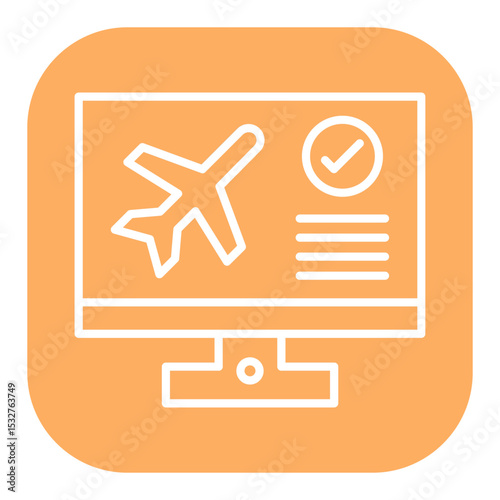 Flight Check In Icon