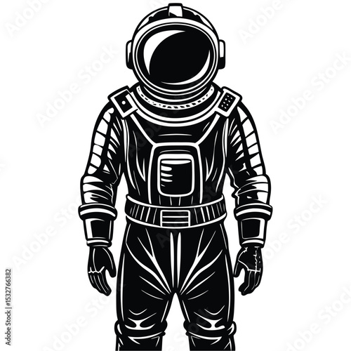 Astronaut Space Exploration Illustration