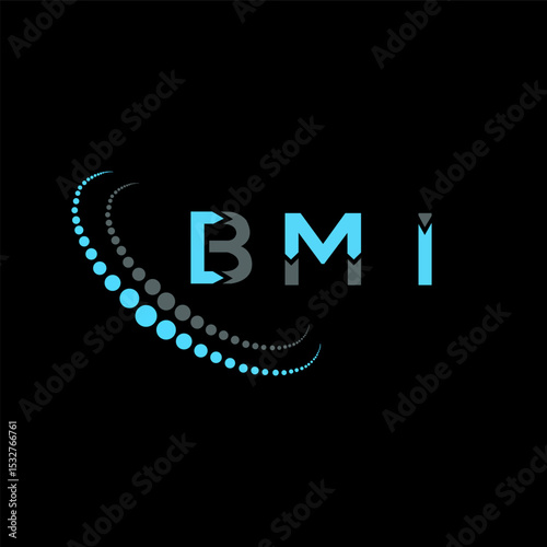 BMI letter logo creative design. BMI unique design.