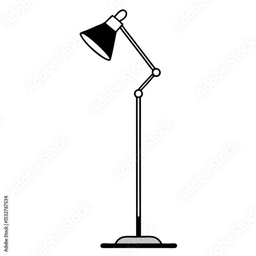 modern lamp isolated on white