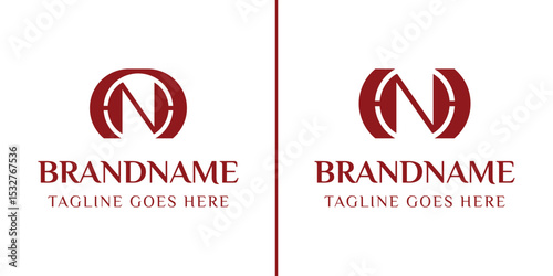 Letters AN and HN Monogram Logo, for any business or identity with AN NA HN NH initials