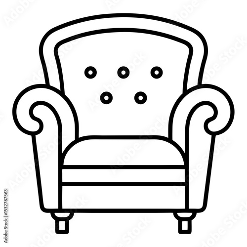 black leather armchair