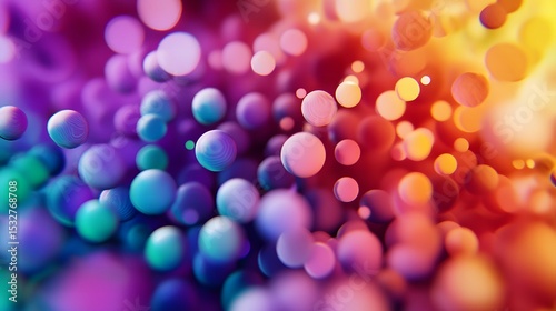A collection of colorful circles creating a vibrant visual display representing creativity and artistic expression