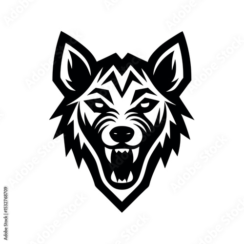 Wolf logo vector illustration .