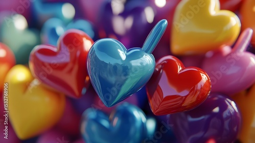 Heart-shaped candy symbolizing love and affection in the context of social media engagement and relationships