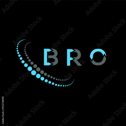BRO letter logo abstract design. BRO unique design. BRO.